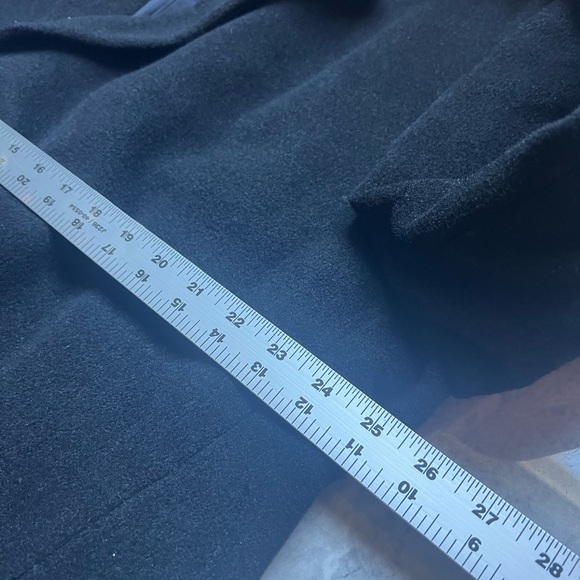 Brooks Brother 346 Men’s Long Black Topcoat Lambswool Cashmere Blend Winter L48 - Picture 9 of 13